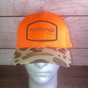 NWT Nomad Old School Blaze Hat W/ Old School Camo Bill Osfm